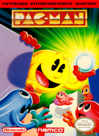 Pac-Man (Namco) NES box art