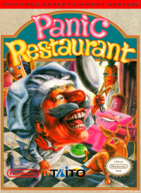 Panic Restaurant NES US box art