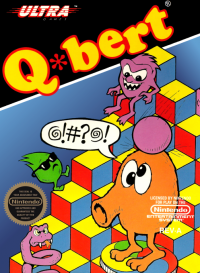Q*bert NES US box art