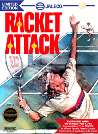 Racket Attack PAL NES PAL box art