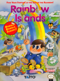 Rainbow Islands NES box art