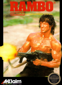 Rambo NES US box art