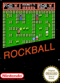 Rockball PAL NES PAL box art