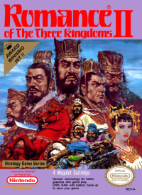 Romance of the Three Kingdoms II NES US box art