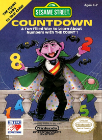 Sesame Street Countdown NES US box art