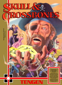 Skull and Crossbones NES  box art