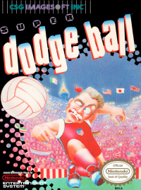 Super Dodge Ball NES US box art