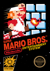Super Mario Bros NES US box art