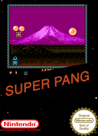 Super Pang PAL NES PAL box art