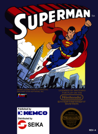Superman NES US box art