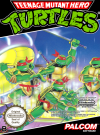 Teenage Mutant Hero Turtles PAL NES PAL box art
