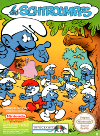 The Smurfs PAL NES PAL box art