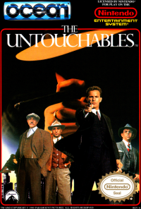 The Untouchables NES US box art
