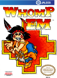 Whomp 'Em NES US box art