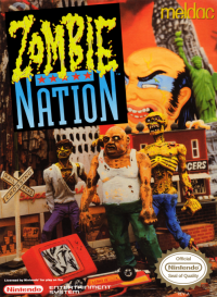 Zombie Nation NES US box art