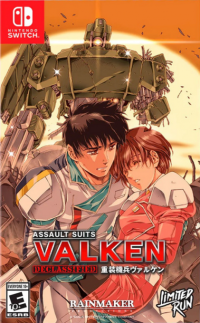 Assault Suits Valken Declassified PAL Nintendo Switch PAL box art