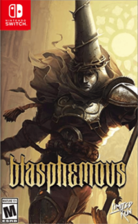 Blasphemous Nintendo Switch US box art