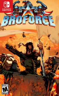 Broforce Nintendo Switch US box art