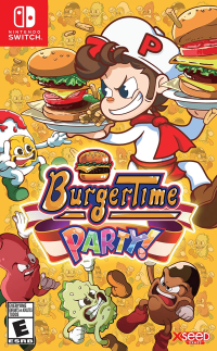 BurgerTime Party Nintendo Switch US box art