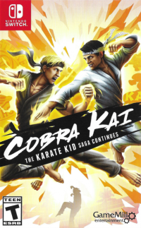 Cobra Kai: The Karate Kid Saga Continues Nintendo Switch US box art
