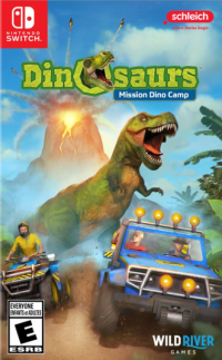 Dinosaurs: Mission Dino Camp PAL Nintendo Switch PAL box art
