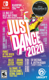 Just Dance 2020 Nintendo Switch US box art
