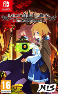 Labyrinth of Galleria: The Moon Society PAL Nintendo Switch box art