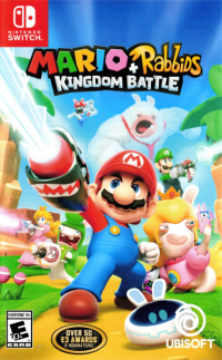 Mario + Rabbids Kingdom Battle Nintendo Switch US box art