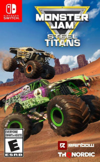 Monster Jam Steel Titans PAL Nintendo Switch PAL box art
