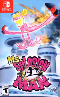 Ms. Splosion Man Nintendo Switch box art