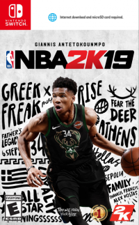 NBA 2K19 Nintendo Switch US box art