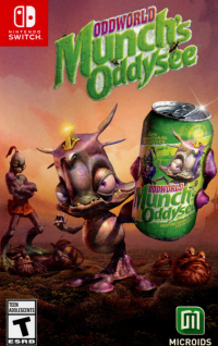 Oddworld Munch's Oddysee Nintendo Switch US box art