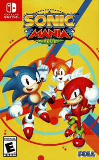 Sonic Mania Plus PAL Nintendo Switch PAL box art