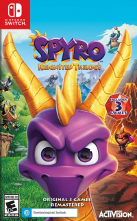 Spyro Reignited Trilogy Nintendo Switch US box art