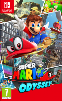 Super Mario Odyssey Nintendo Switch US box art