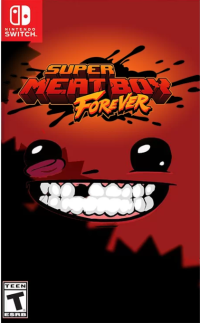 Super Meat Boy Forever Nintendo Switch US box art