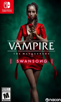 Vampire: The Masquerade Swansong Nintendo Switch US box art