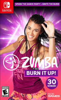 Zumba Burn It Up PAL Nintendo Switch PAL box art