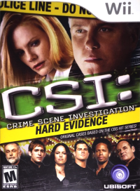 CSI Hard Evidence Wii  box art