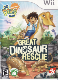 Go, Diego, Go! Great Dinosaur Rescue Wii US box art