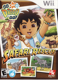 Go, Diego, Go! Safari Rescue Wii US box art