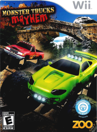 Monster Trucks Mayhem Wii US box art