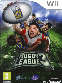 Rugby League 3 PAL Wii  box art