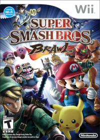 Super Smash Bros Brawl Wii US box art