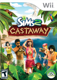The Sims 2: Castaway Wii US box art