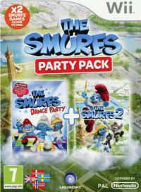 The Smurfs Party Pack PAL Wii PAL box art