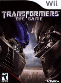 Transformers the Game Wii US box art