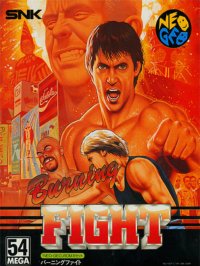 Burning Fight Neo Geo AES US box art