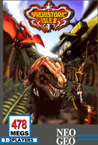 Prehistoric Isle 2 Neo Geo US box art
