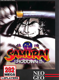 Samurai Shodown III Neo Geo AES  box art